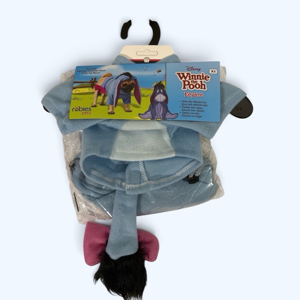 Disney Winnie the Pooh Eeyore Dog Pet Costume Outfit Clothes XS NEW